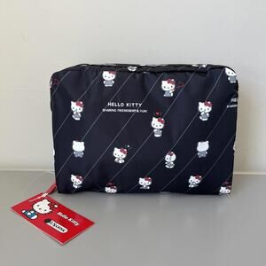 Lesportsac Hello Kitty  Extra Large Rectangular Cosmetic Bag NWT